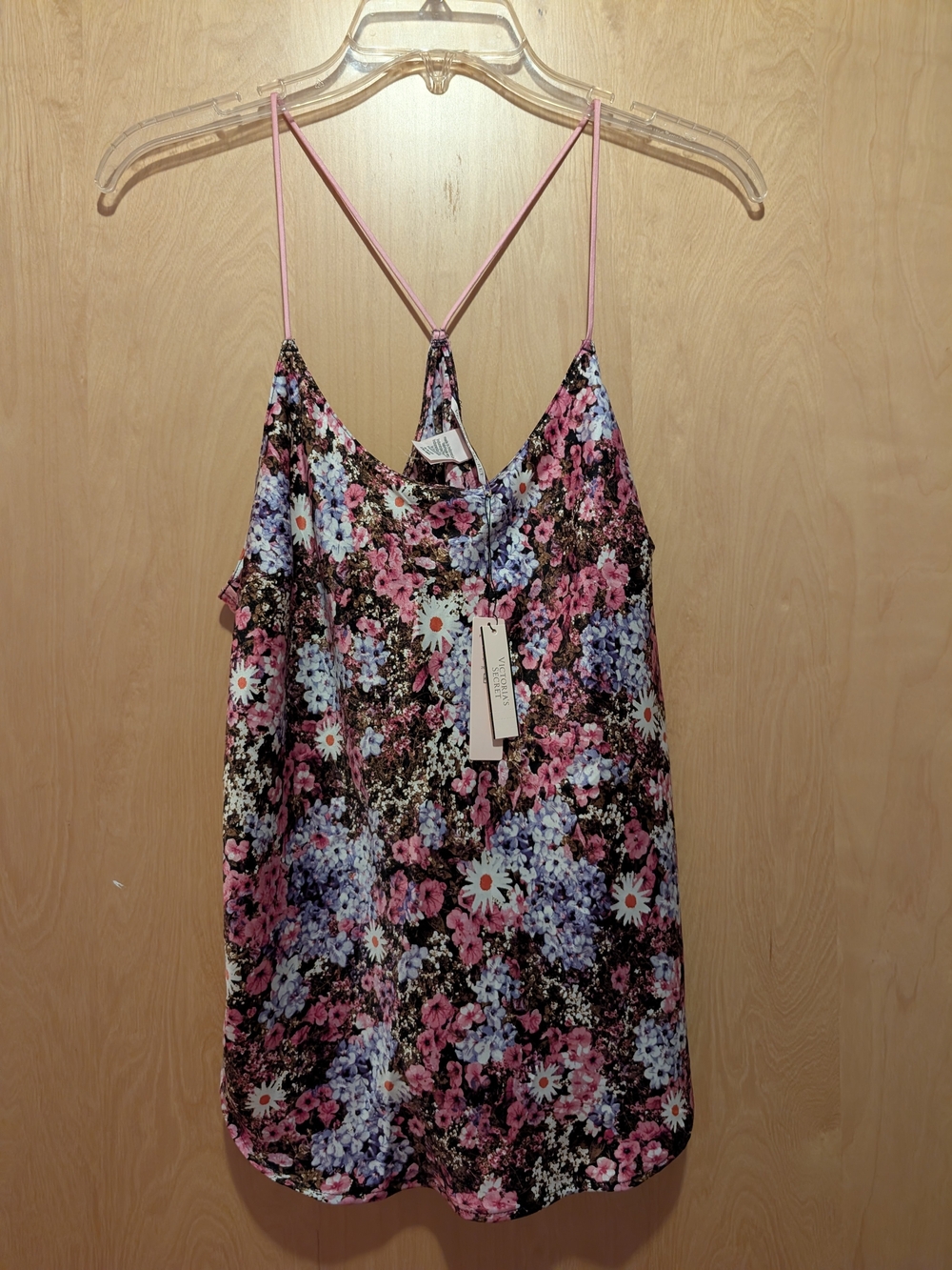 Victoria's Secret Pink and Blue Floral Cami -New